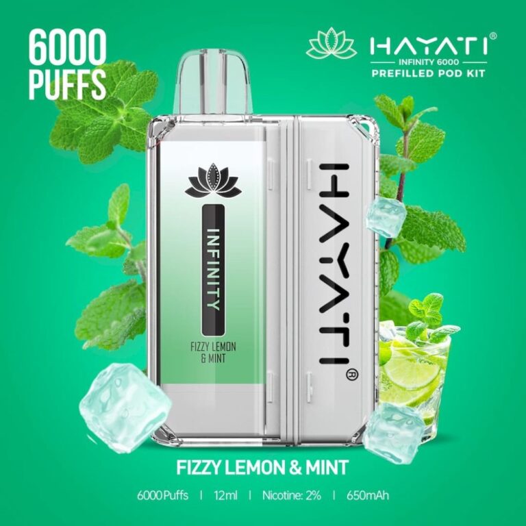 Hayati Infinity 6000 – Patikimas ir Kokybiškas Elektroninių Cigarečių Sprendimas Subalansuotai Rūkymo Patirčiai